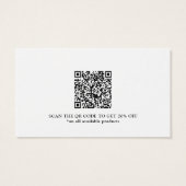 Rabatt Vielen Dank Business QR Code Card (Rückseite)