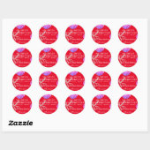 Rabattangebot Klassischer Round-Sticker Runder Aufkleber (Blatt)