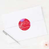 Rabattangebot Klassischer Round-Sticker Runder Aufkleber (Umschlag)