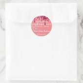 Rabattangebot Klassischer Round-Sticker Runder Aufkleber (Tasche)