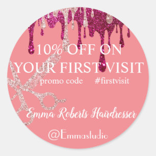 Rabattangebot Klassischer Round-Sticker Runder Aufkleber