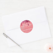 Rabattangebot Klassischer Round-Sticker Runder Aufkleber (Umschlag)