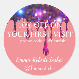 Rabattangebot Klassischer Round-Sticker Runder Aufkleber