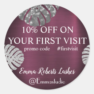 Rabattangebot Klassischer Round-Sticker Runder Aufkleber