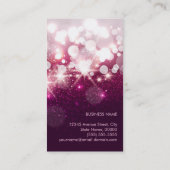 Rabattcoupon Makeup Artist Pink Beauty Glitzer Rabattkarte (Rückseite)