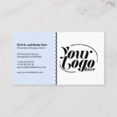 Rabattcoupon QR Code blue Marketing Visitenkarte (Rückseite)