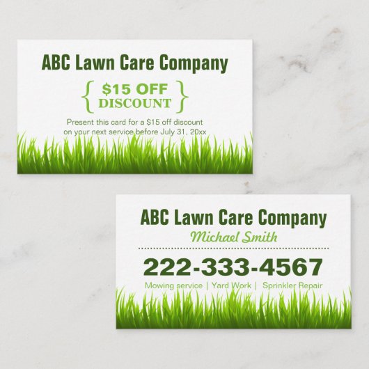 Rabattgutschein Kinderrückgabe-Geschenkkarte Rabattkarte (Vorne/Hinten)