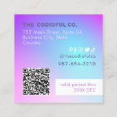 Rabattkarte für den Gradient Square Treuekarte (Rückseite)