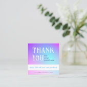 Rabattkarte für den Gradient Square Treuekarte (Stehend Vorderseite)