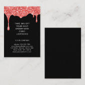 Rabattkarte für Korallenriffe-Glitzer (Vorne/Hinten)