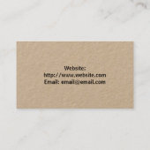 Rabattkarte für Unternehmen (Rückseite)