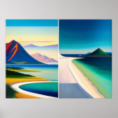 Rabaul Diptych - Leinwand Art Print Poster (Vorne)