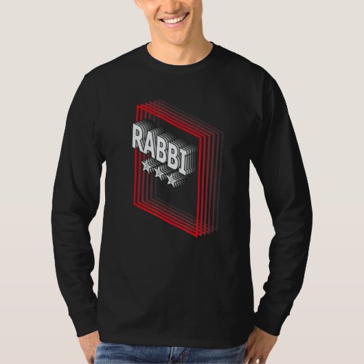Rabbi Job Title Appreciation Retro T-Shirt (Vorderseite)