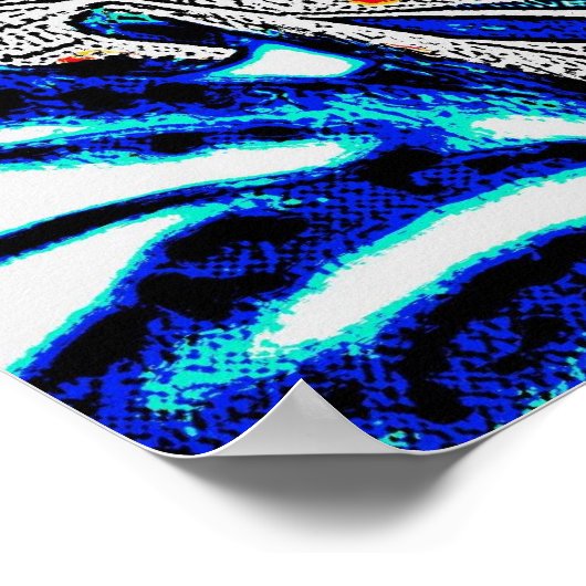 RABBI MIT SHOFAR POSTER (Ecke)