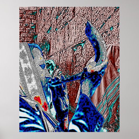 RABBI MIT SHOFAR POSTER (Vorne)