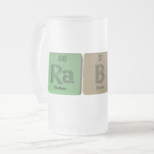 Rabbi-Ra-B-Bi-Radium-Boron-Bismuth.png Mattglas Bierglas (Vorderseite Links)