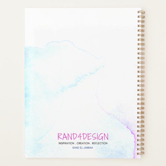 Rabbi Ziddni Ilma Wochen/Monat Planer (Rückseite)