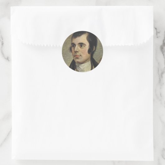 Rabbie Burns Runder Aufkleber (Tasche)