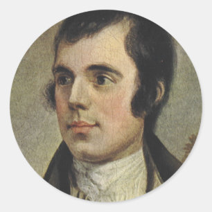 Rabbie Burns Runder Aufkleber