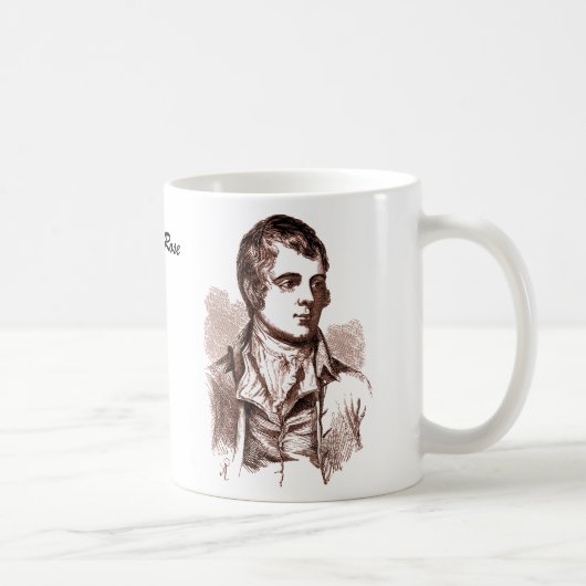 Rabbie Burns, wie eine Tasse der Roten Rote Rose (Rechts)