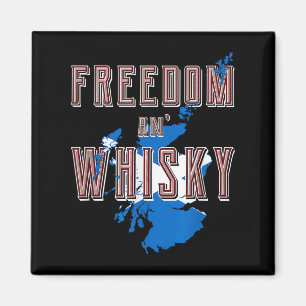 Rabbie Burns Zitat Freedom Whisky Scottish Colors Magnet