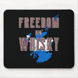 Rabbie Burns Zitat Freedom Whisky Scottish Colors Mousepad