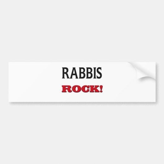 Rabbiner-Felsen Autoaufkleber (Vorne)