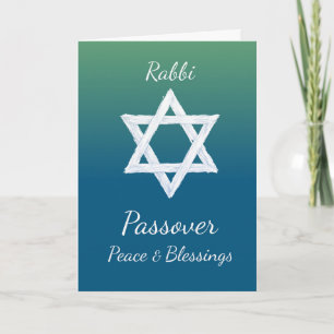 Rabbiner Pessach Friedenssegen Stern von David Karte