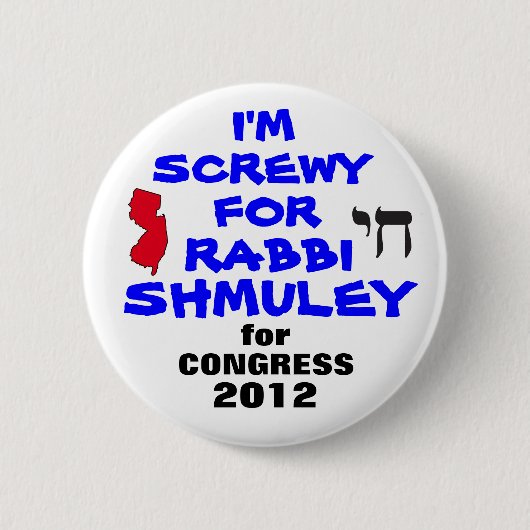 Rabbiner Schmuley Boteach für Kongreß Button (Vorderseite)