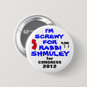 Rabbiner Schmuley Boteach für Kongreß Button (Vorne & Hinten)
