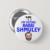 Rabbiner Shmuley Boteach für Kongreß Button (Vorne & Hinten)