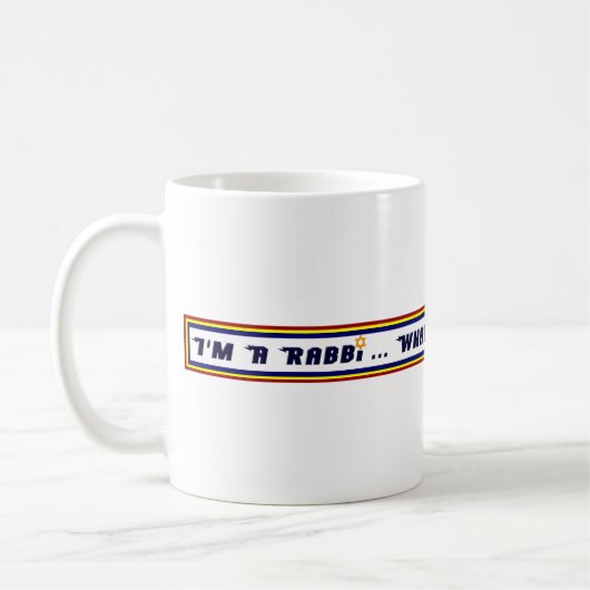 Rabbiner-SuperPower-Tasse Kaffeetasse (Links)