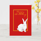 Rabbinerbrille Geburtskarte Karte (Gelbe Blume)