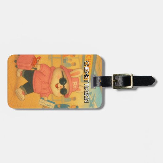 Rabbit 01 Kids Gepäckanhänger (Vorderseite horizontal)