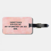 Rabbit 01 Kids Gepäckanhänger (Rückseite horizontal)