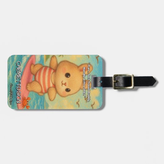 Rabbit 04 Kids Gepäckanhänger (Vorderseite horizontal)