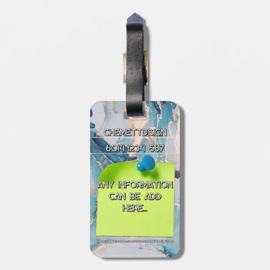 Rabbit 04 Kids Gepäckanhänger (Rückseite vertikal)