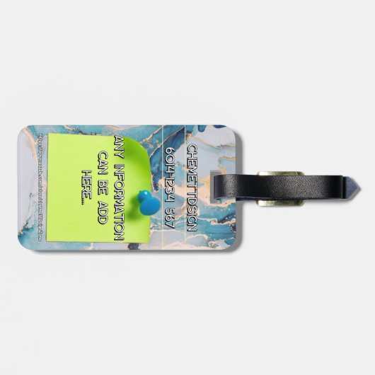 Rabbit 04 Kids Gepäckanhänger (Rückseite horizontal)