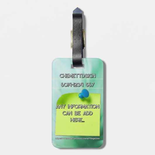 Rabbit 06 Kids Gepäckanhänger (Rückseite vertikal)