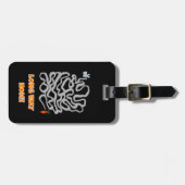 Rabbit and carrot gepäckanhänger (Vorderseite horizontal)