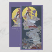 Rabbit and Moon Goddess Feiertagskarte (Vorne/Hinten)