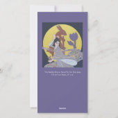 Rabbit and Moon Goddess Feiertagskarte (Rückseite)