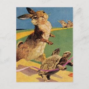 "Rabbit and the Hare" von Harry Rountree Postkarte