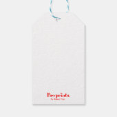 Rabbit Angel Gift Tags Geschenkanhänger (Rückseite)