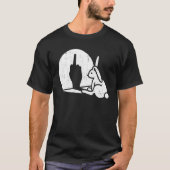 Rabbit Animal Bunny Shadow Play Puff T-Shirt (Vorderseite)