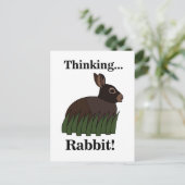 Rabbit Animal Cute Bunny Postkarte (Stehend Vorderseite)