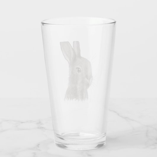 Rabbit Art Glass Cup Glas (Rückseite)