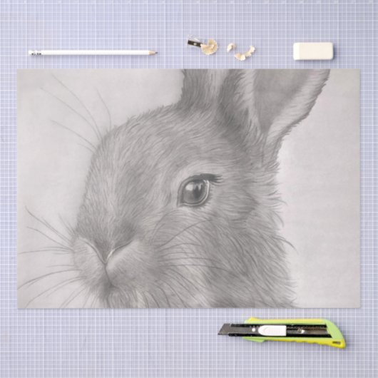 Rabbit Art Tissue Papers Seidenpapier (Handwerk)