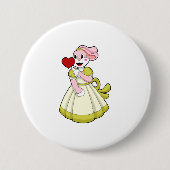 Rabbit as Bride with Wedding dress.PNG Button (Vorderseite)