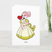 Rabbit as Bride with Wedding dress.PNG Karte (Rückseite)